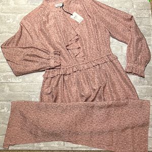 NWT coach silk dress. Blush color size 10
